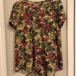 Short Sleeve Floral Tunic